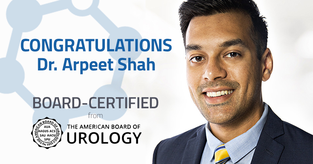 Dr. Arpeet Shah Board-Certified Urologist