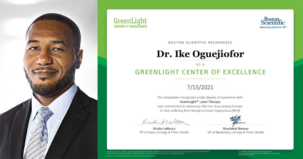 Dr. Ike K. Oguejiofor, GreenLight Center of Excellence
