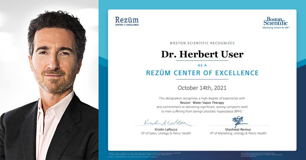 Dr. Herbert User, Rezūm Center of Excellence