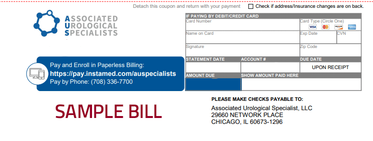 Sample Bill from Associated Urological Specialists