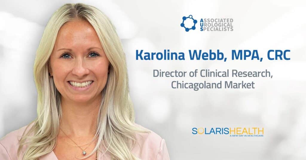 Karolina Webb, MPA, CRC, New Director of Clinical Research, Chicagoland Market